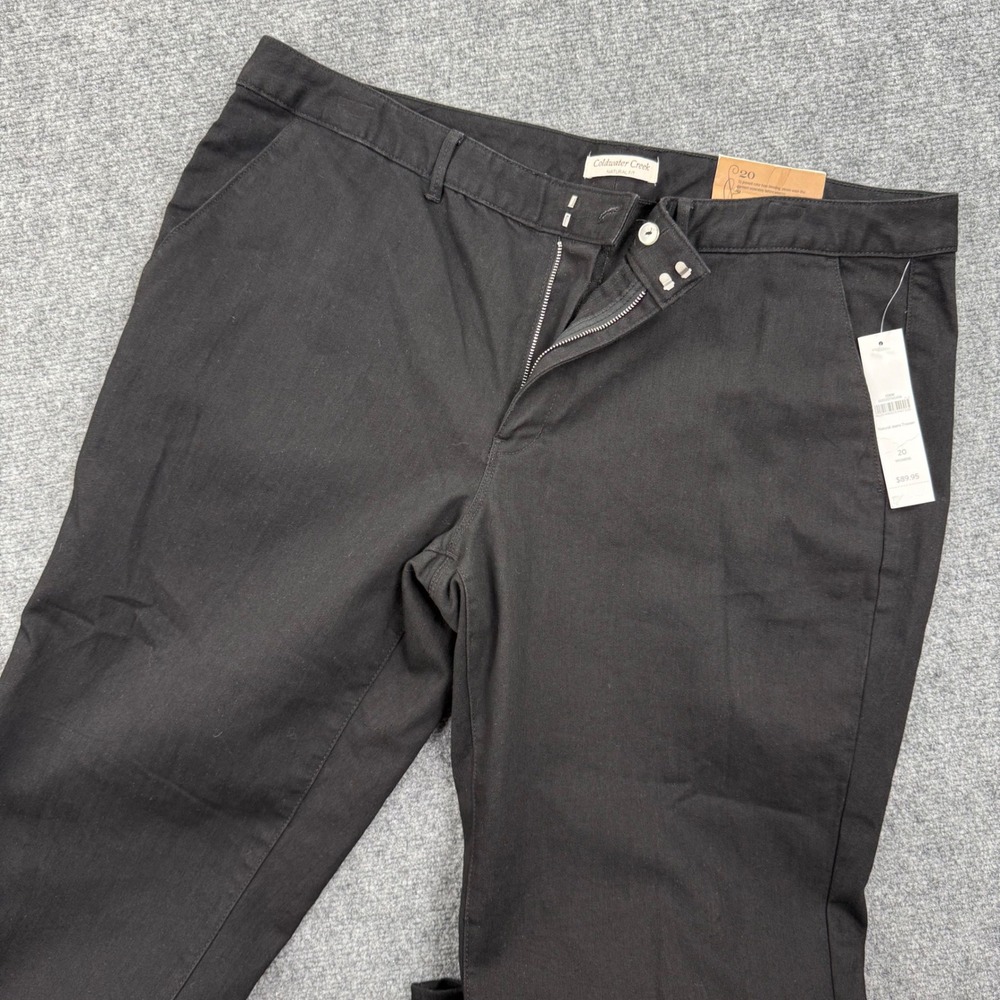 Coldwater Creek Womens Black Natural Fit Jeans Trouser Pants Size 20 NWT